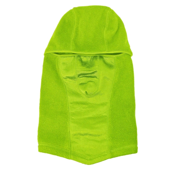 Cooling Hinged Fleece Balaclava - Hi Vis Green